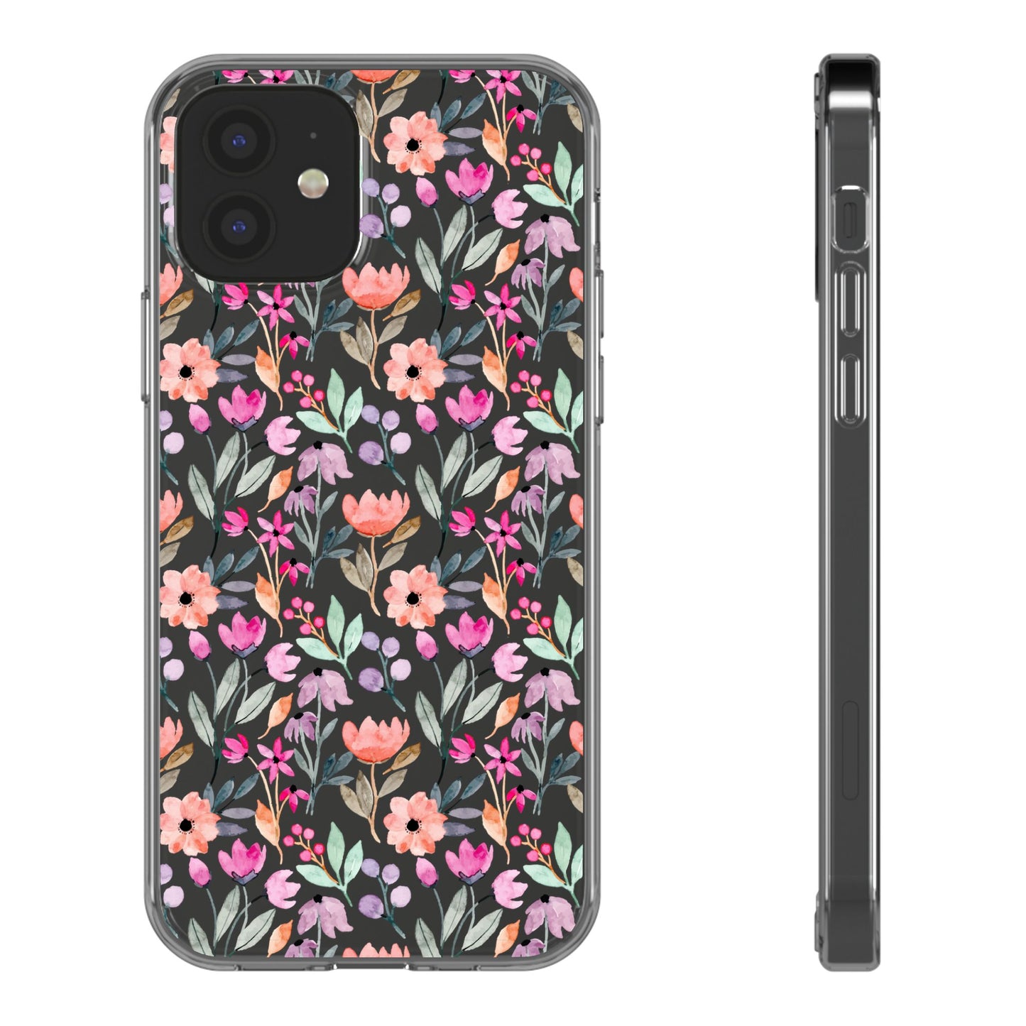 Floral - Clear Phone Case