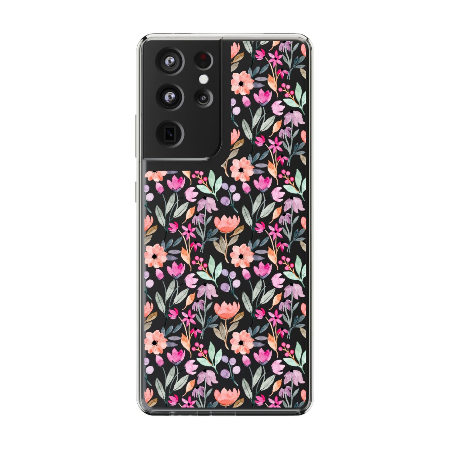 Floral - Clear Phone Case