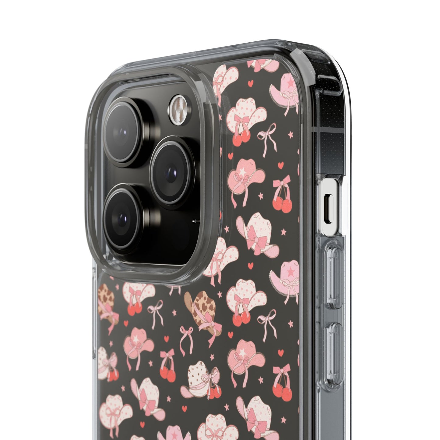 Cute Bow and Hats - Clear Phone Case