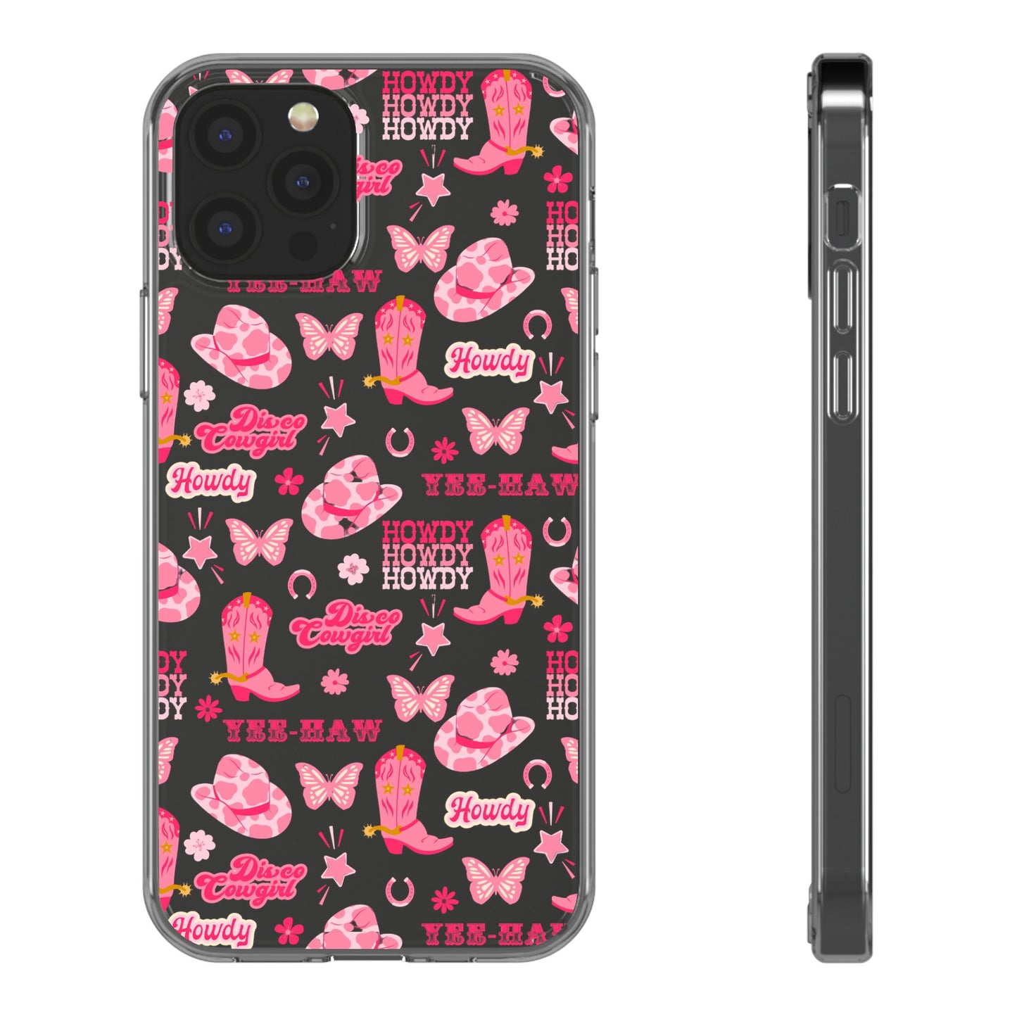 Cute Cowgirl - Clear Phone Case