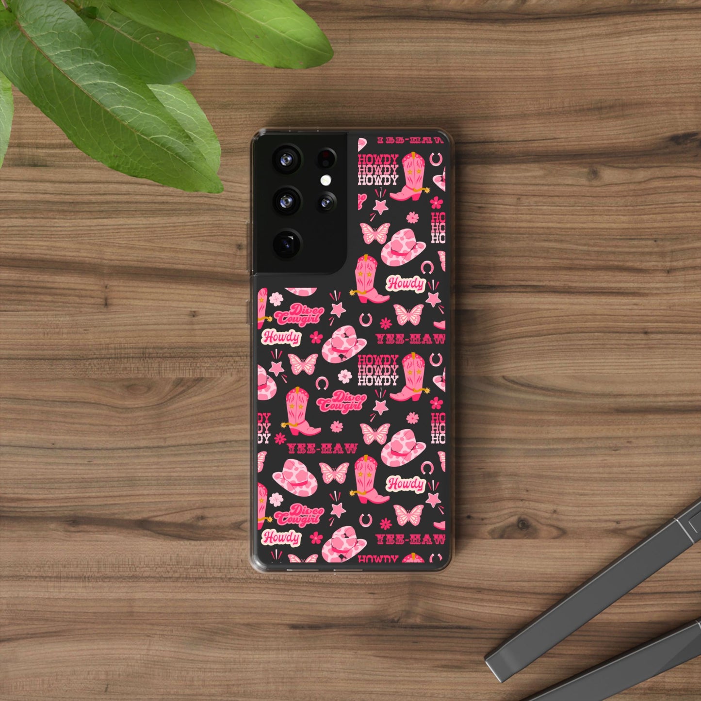 Cute Cowgirl - Clear Phone Case