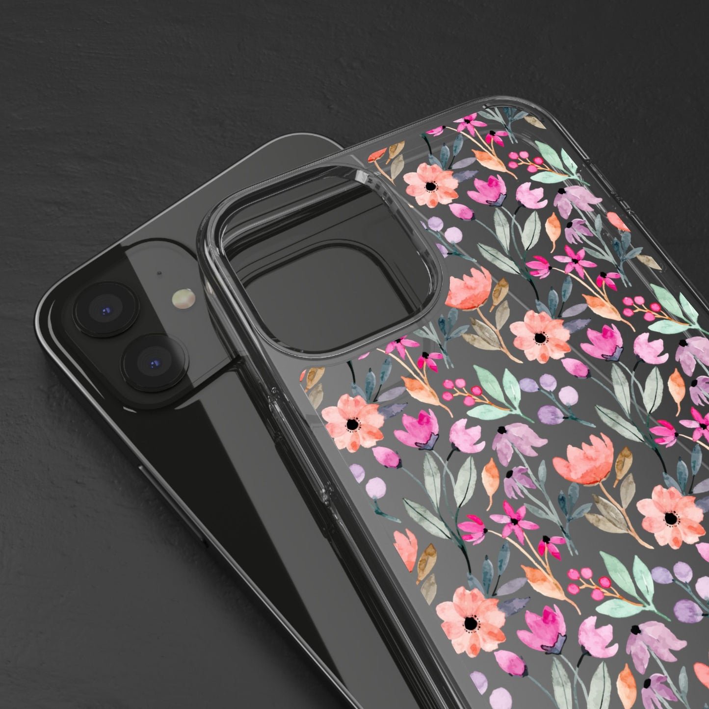 Floral - Clear Phone Case