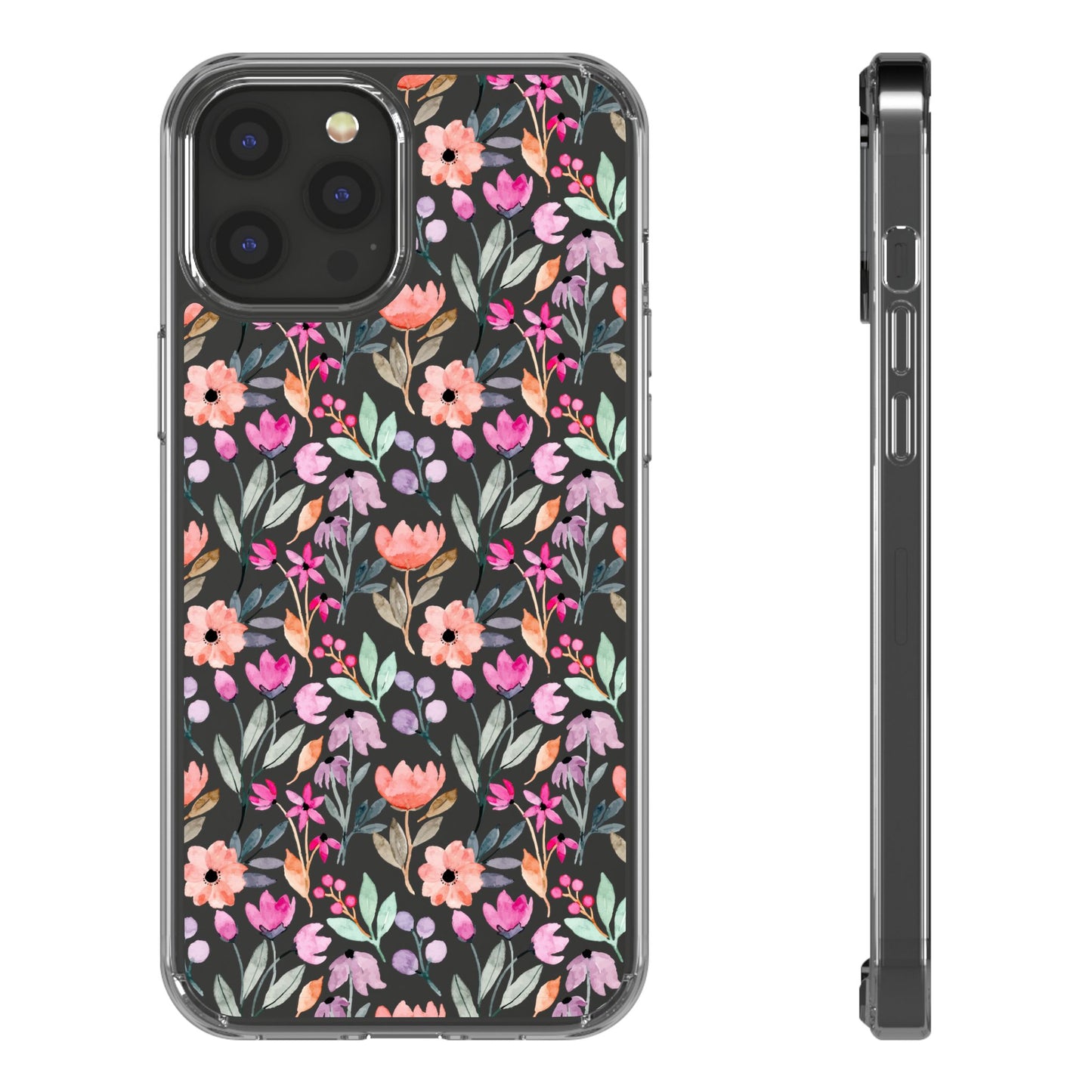 Floral - Clear Phone Case