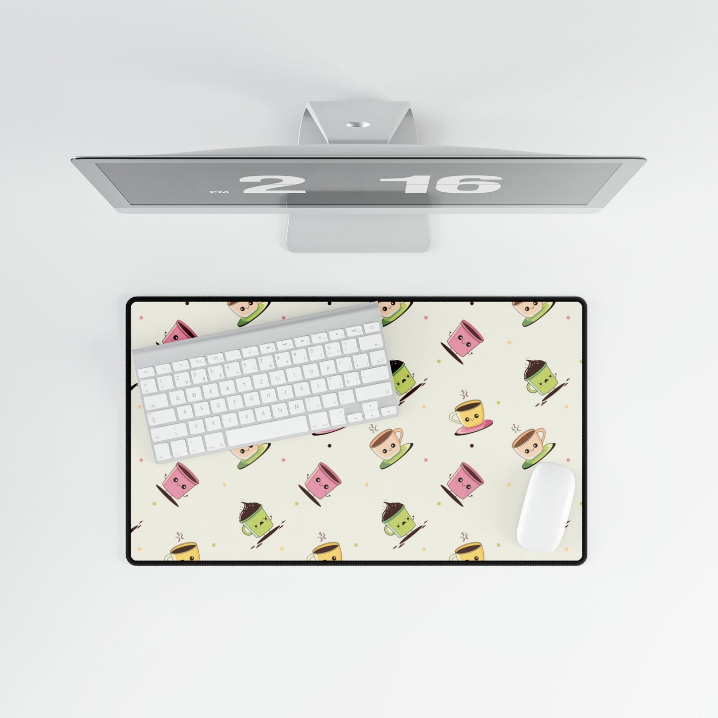 Desk Mat - Cute Coffee