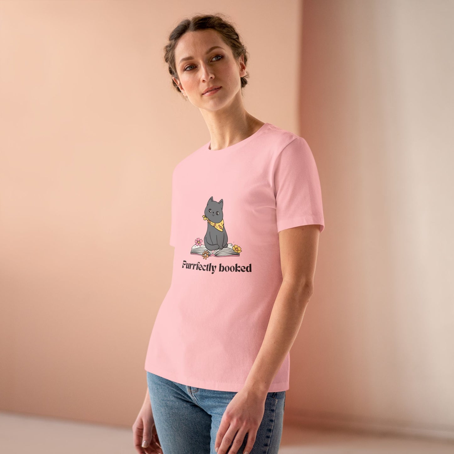 Purrfectly Booked Cotton Tee