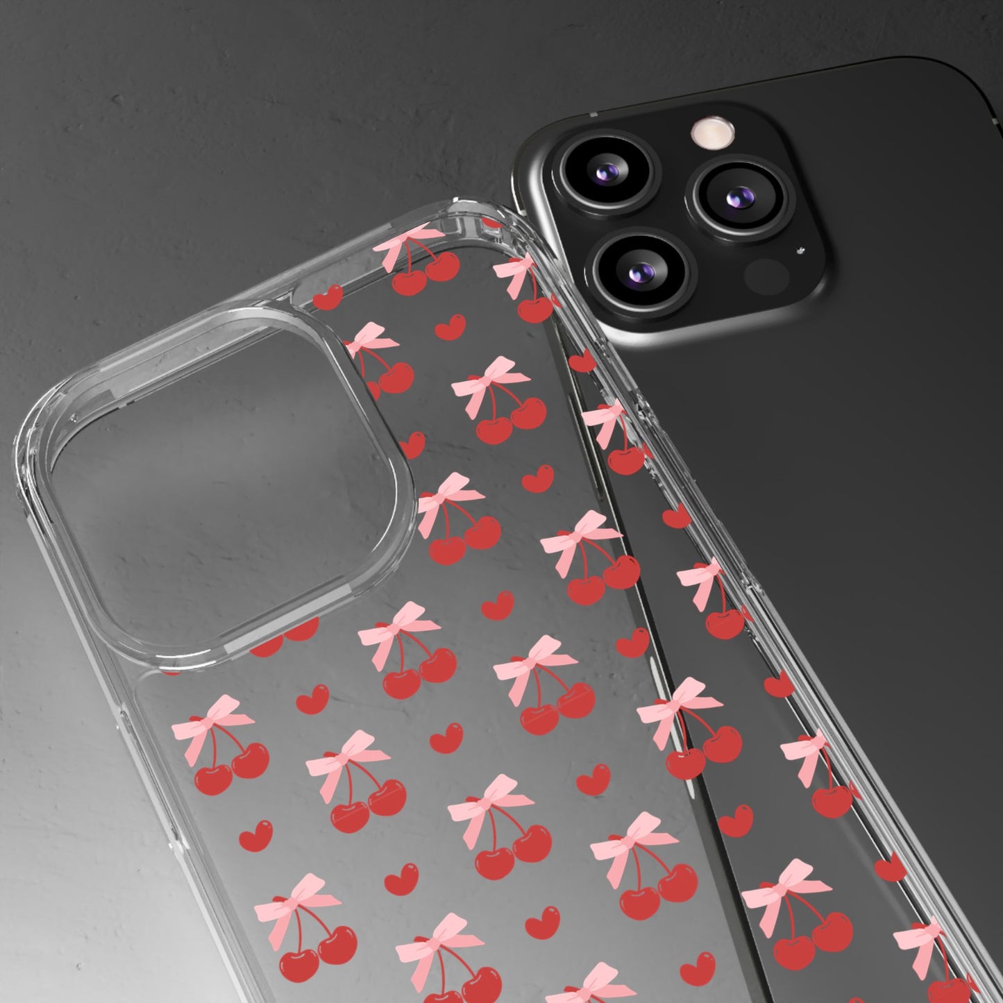 Cute Cherry - Clear Phone Case