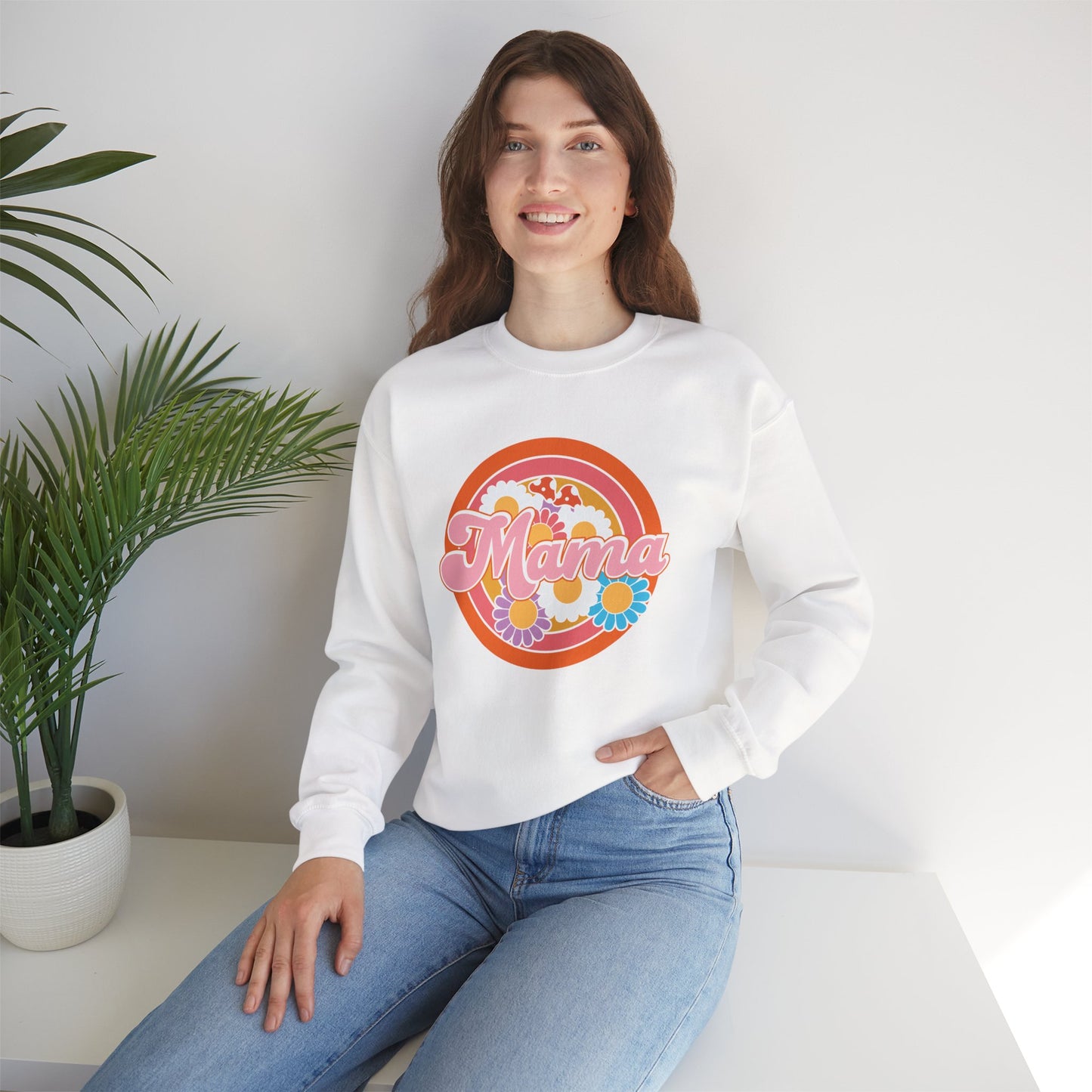 Cute Floral Mama Sweatshirt