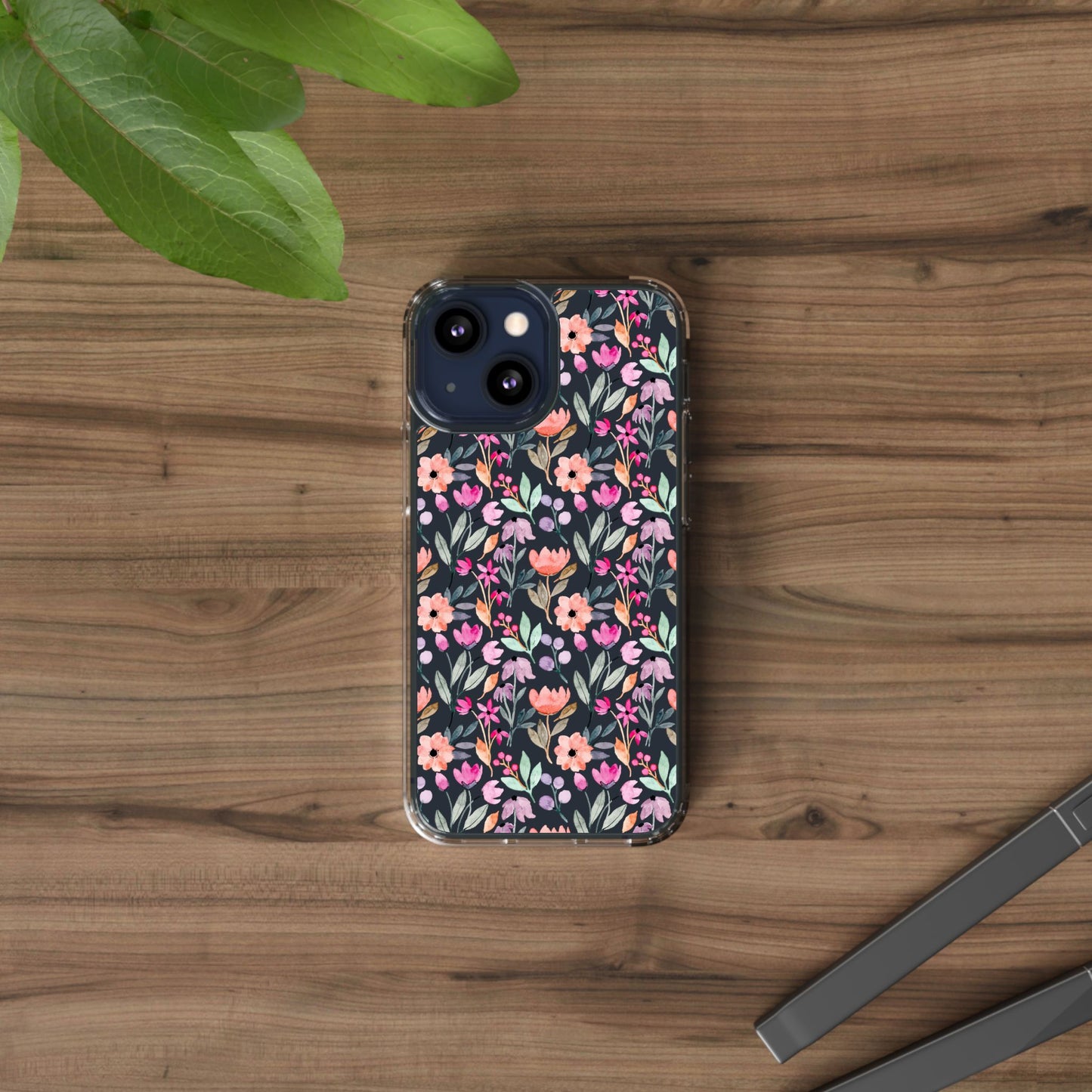 Floral - Clear Phone Case