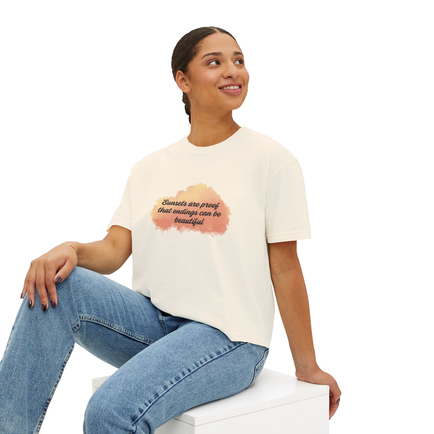 Sunset-Inspired Boxy Tee