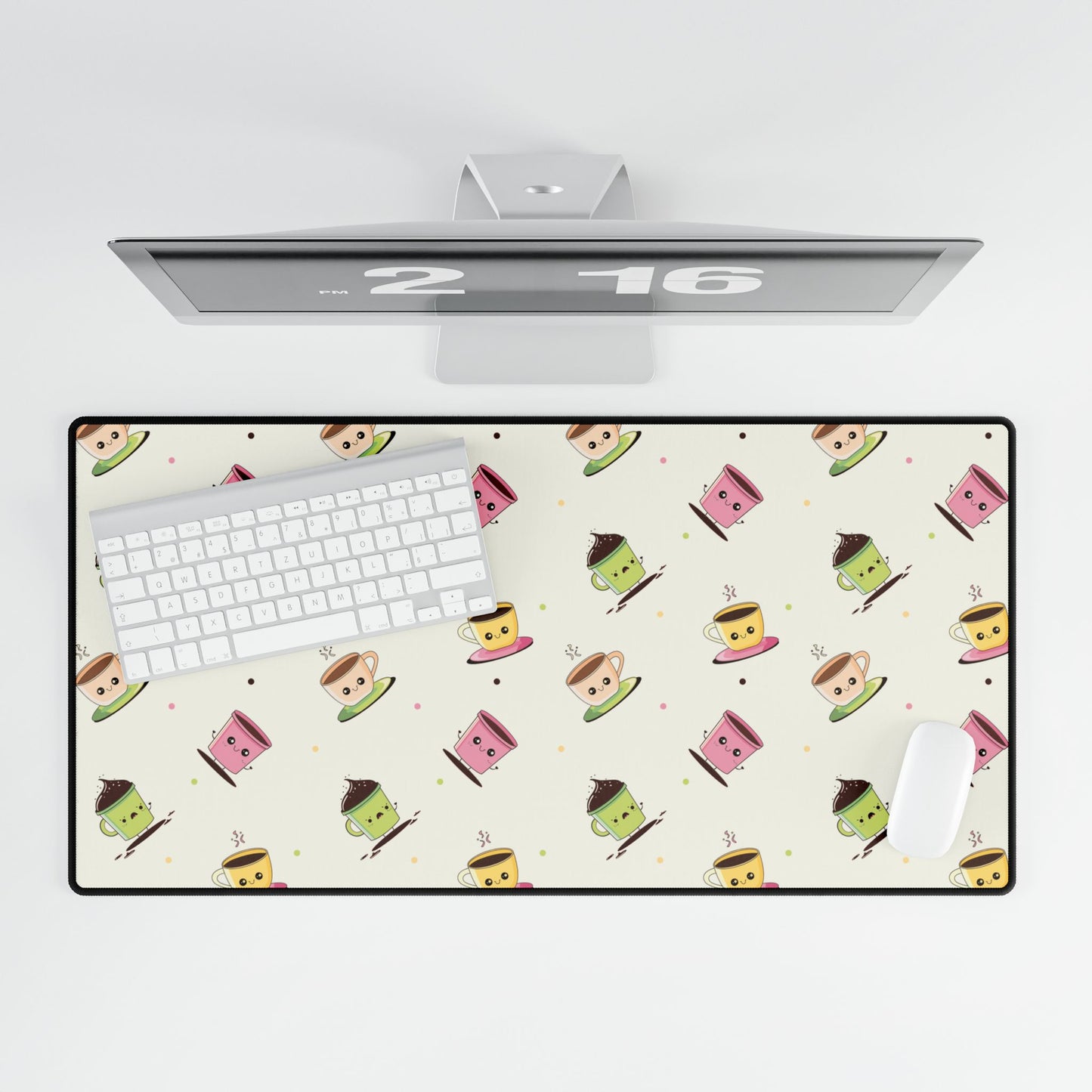 Desk Mat - Cute Coffee