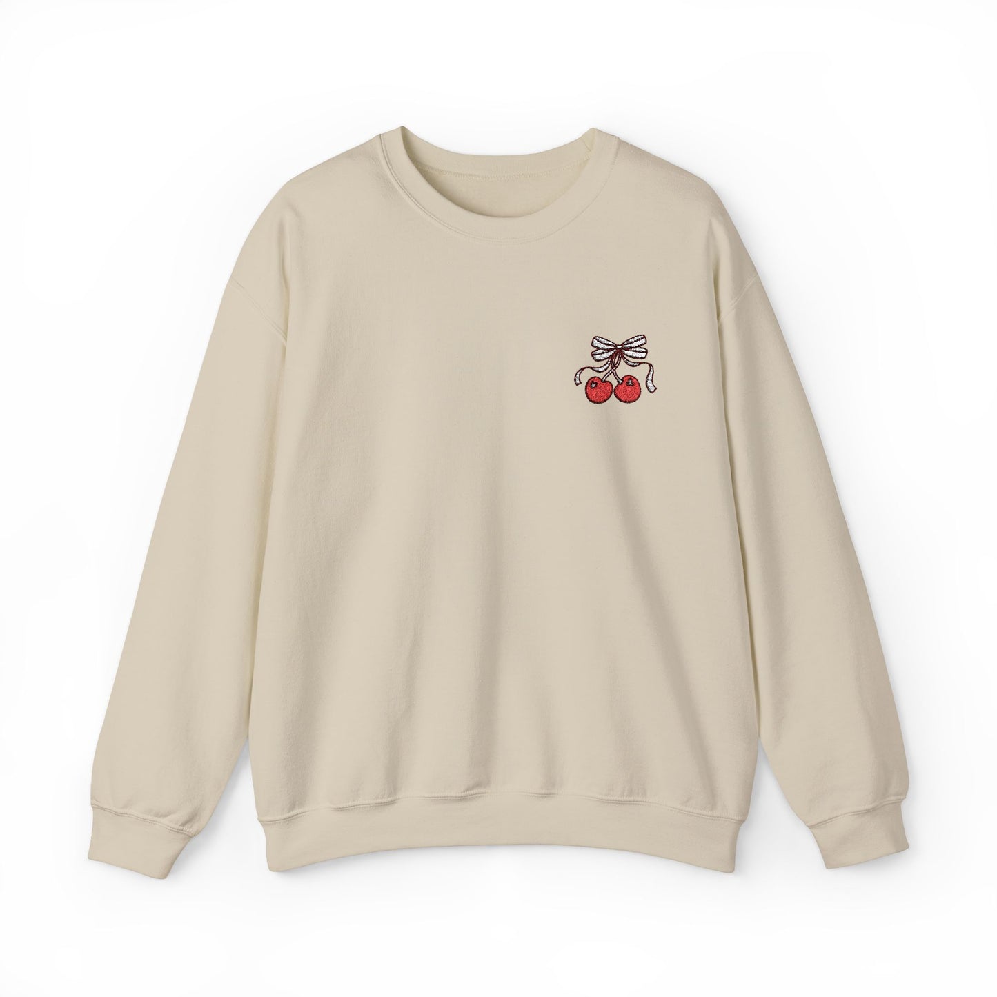 Cherry Embroidered - Sweatshirt