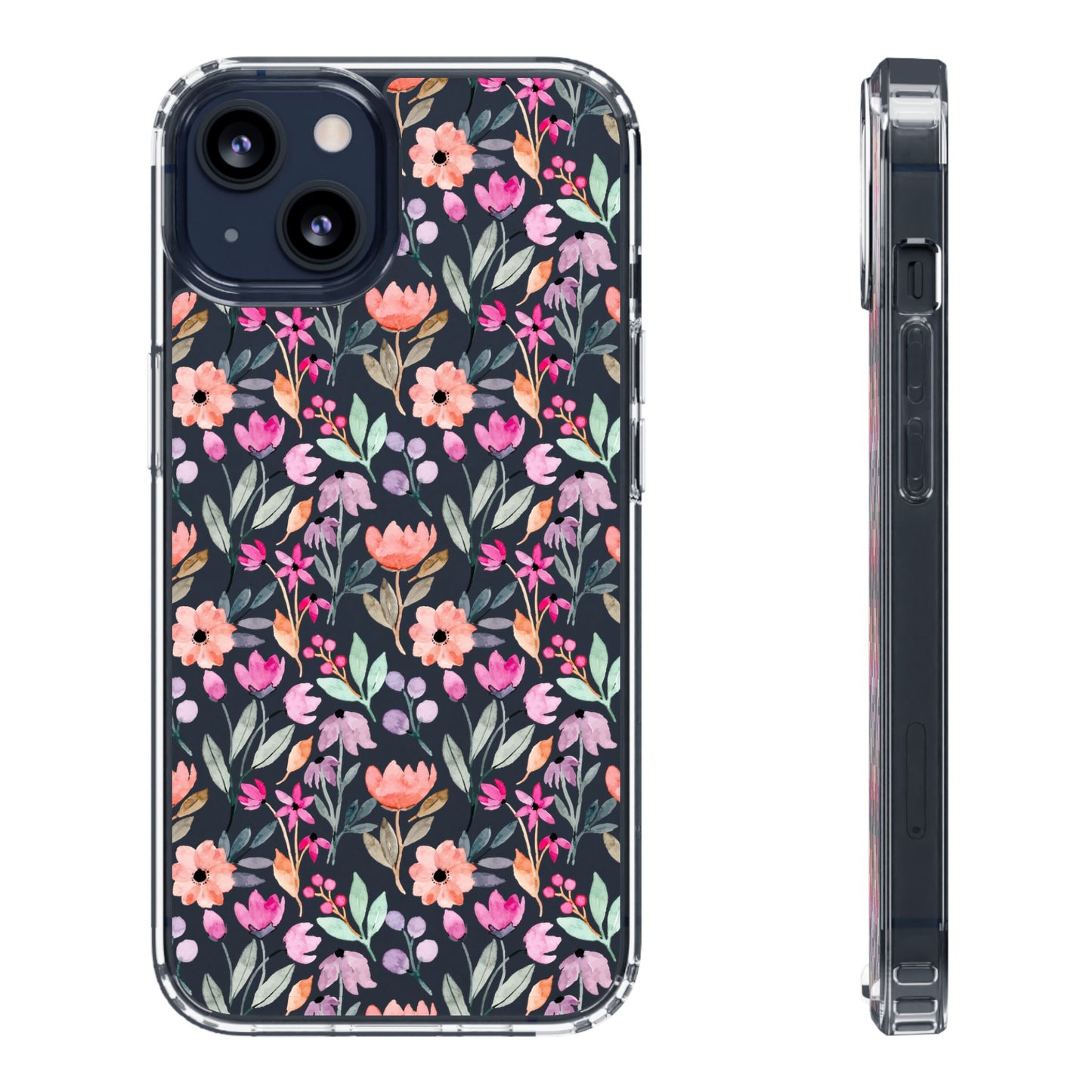 Floral - Clear Phone Case
