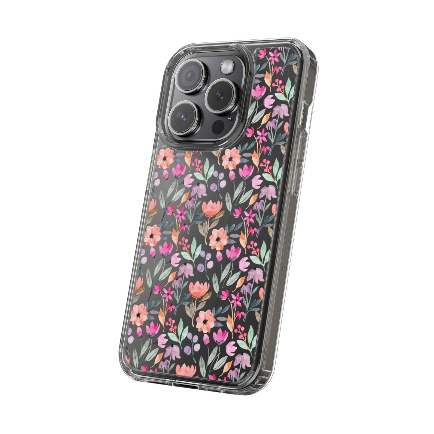 Floral - Clear Phone Case