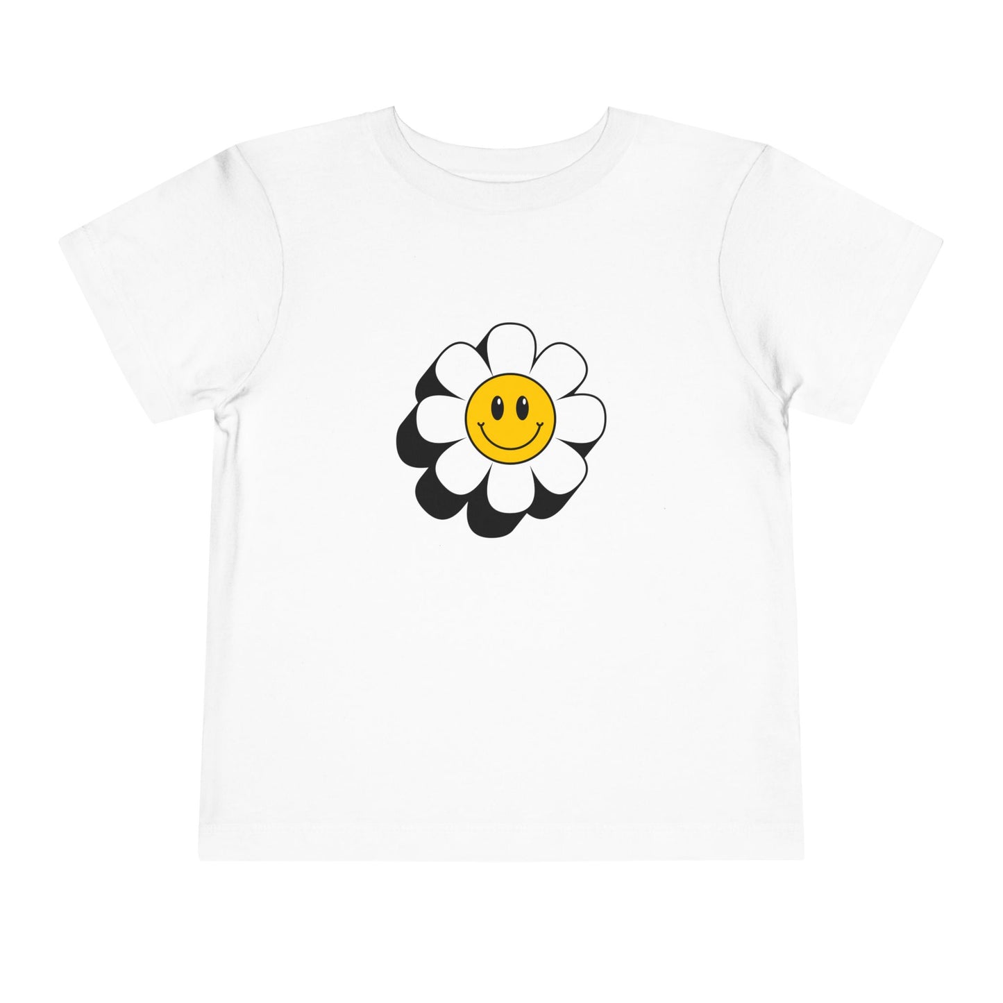 Smiley Daisy Toddler Short Sleeve Tee