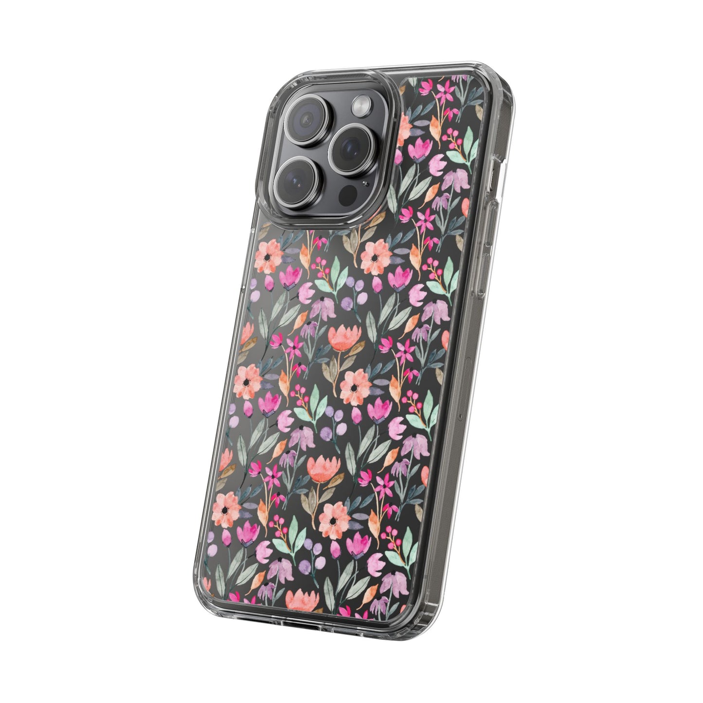 Floral - Clear Phone Case