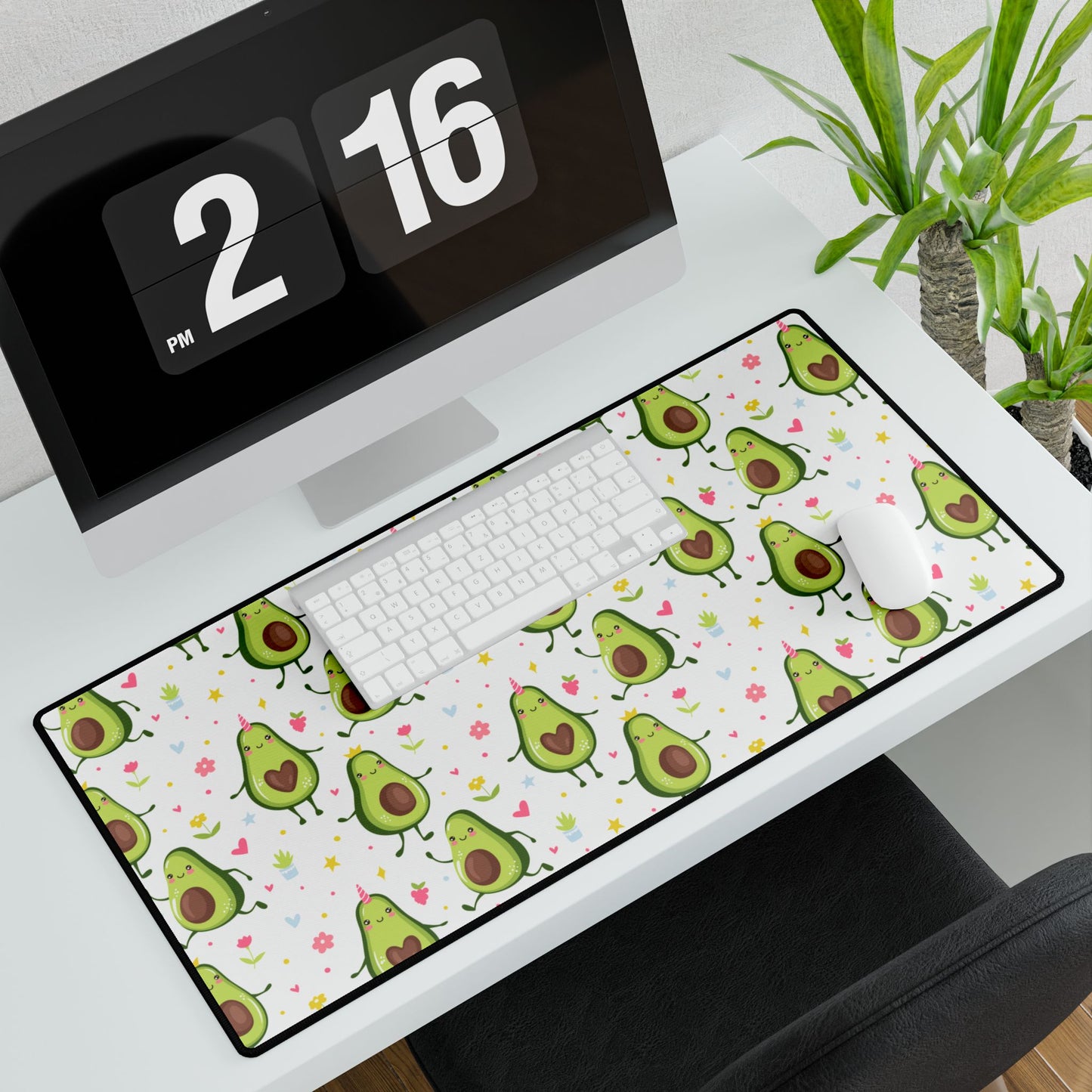 Desk Mat - Cute Avocado