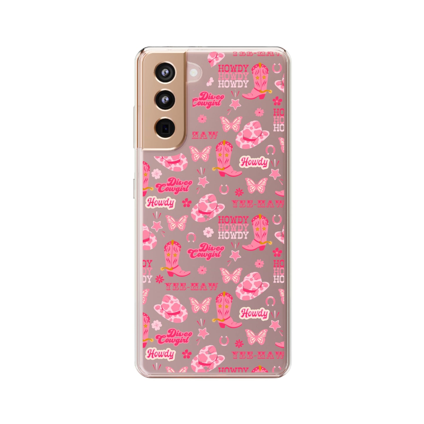 Cute Cowgirl - Clear Phone Case