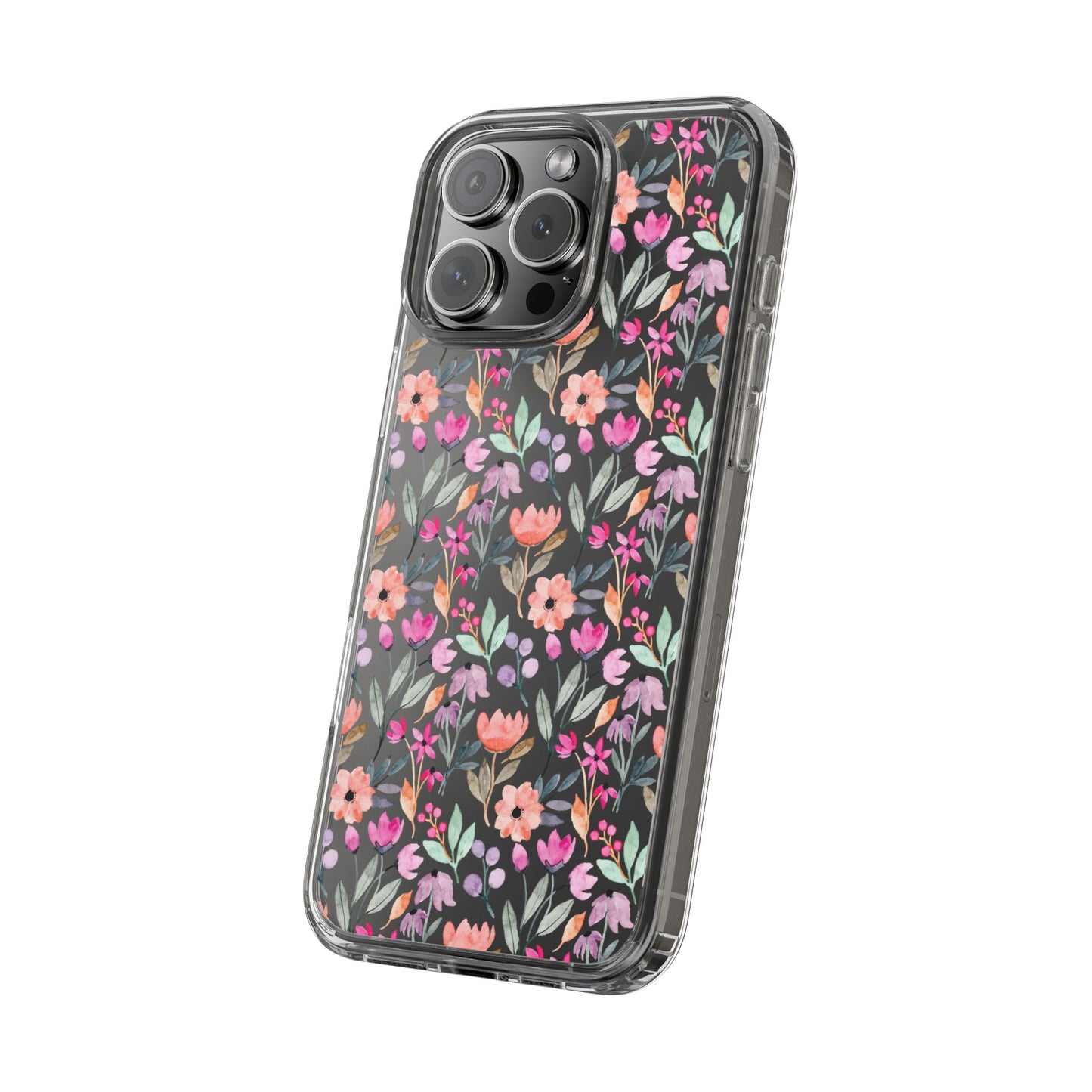 Floral - Clear Phone Case