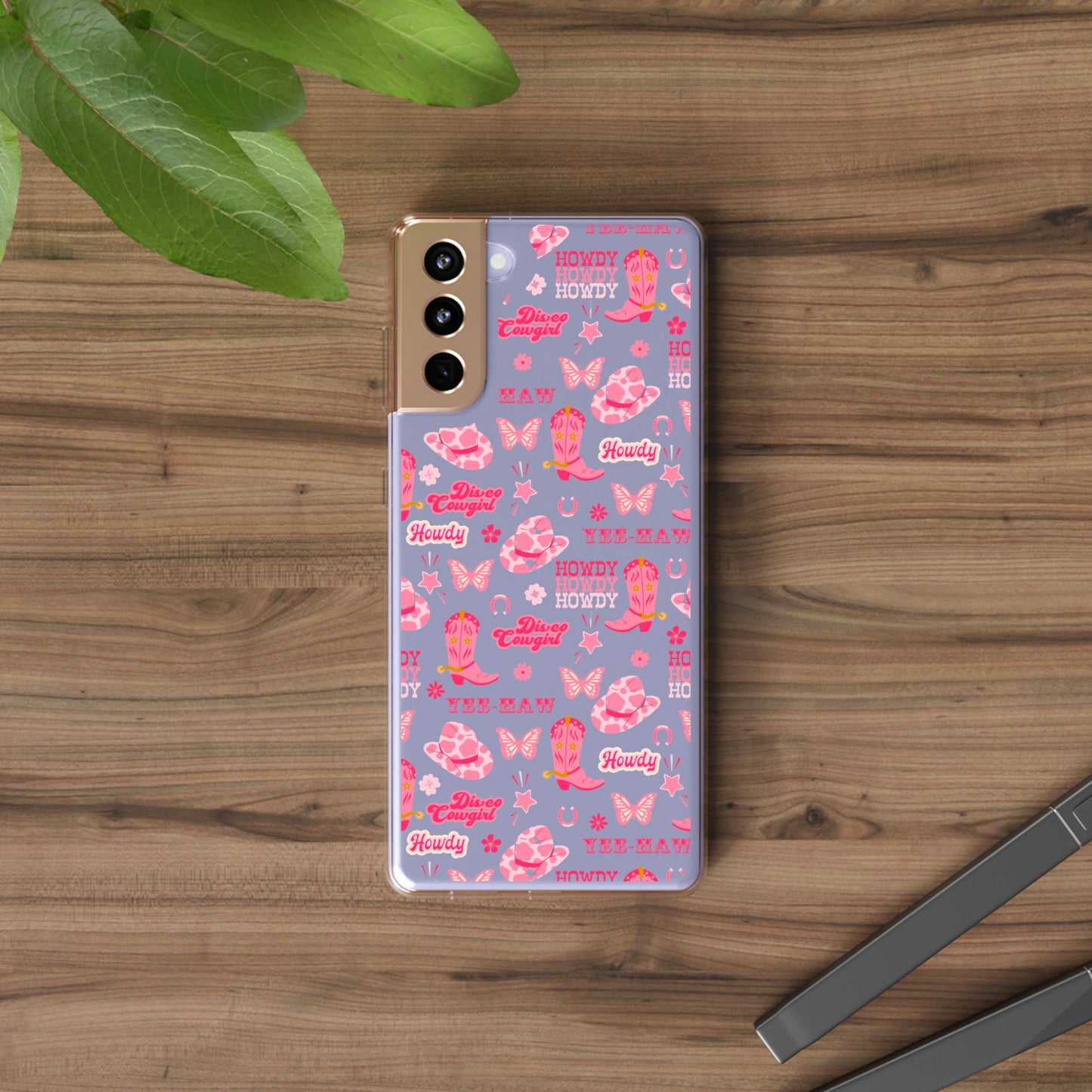 Cute Cowgirl - Clear Phone Case