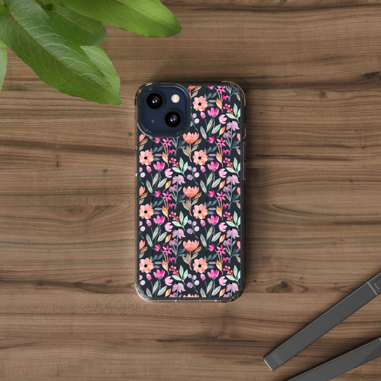 Floral - Clear Phone Case