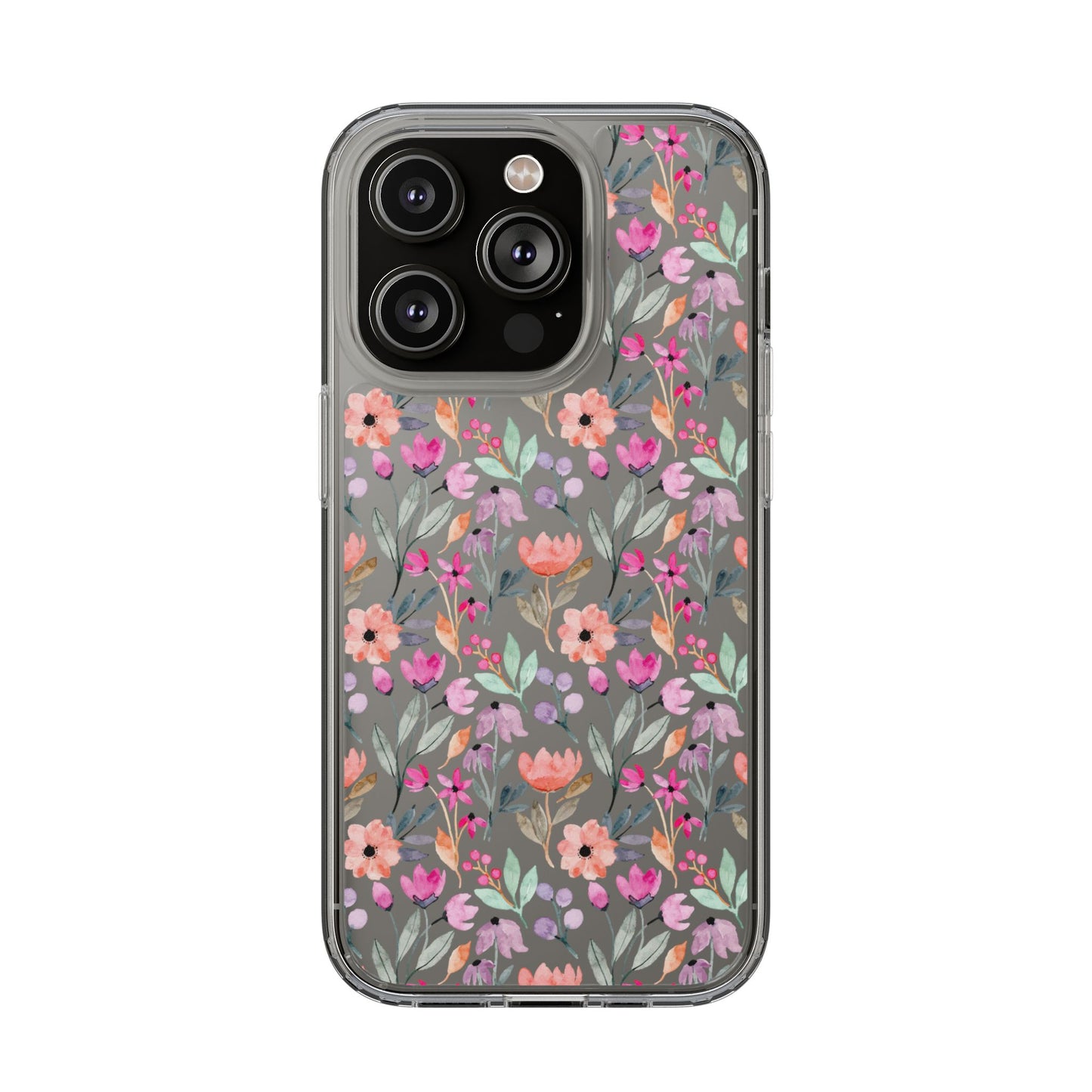 Floral - Clear Phone Case