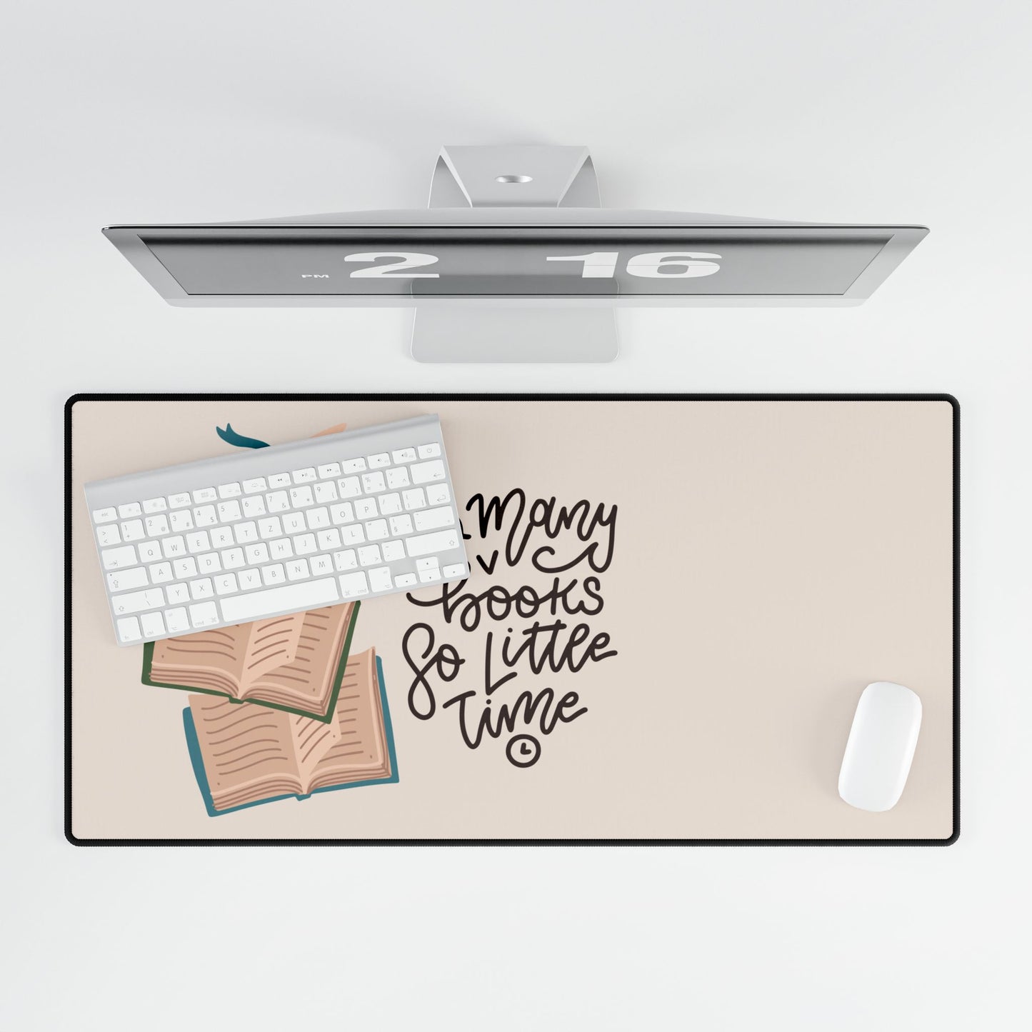 Desk Mat - "So Many Books, So Little Time"