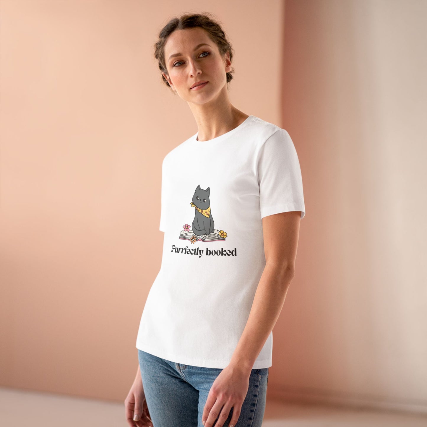 Purrfectly Booked Cotton Tee