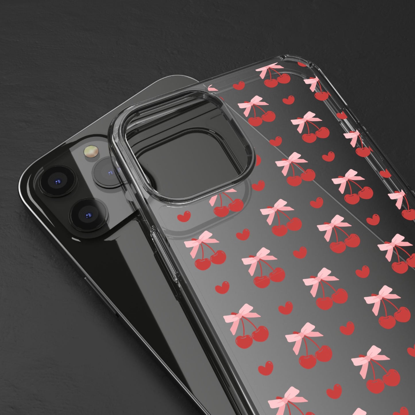 Cute Cherry - Clear Phone Case