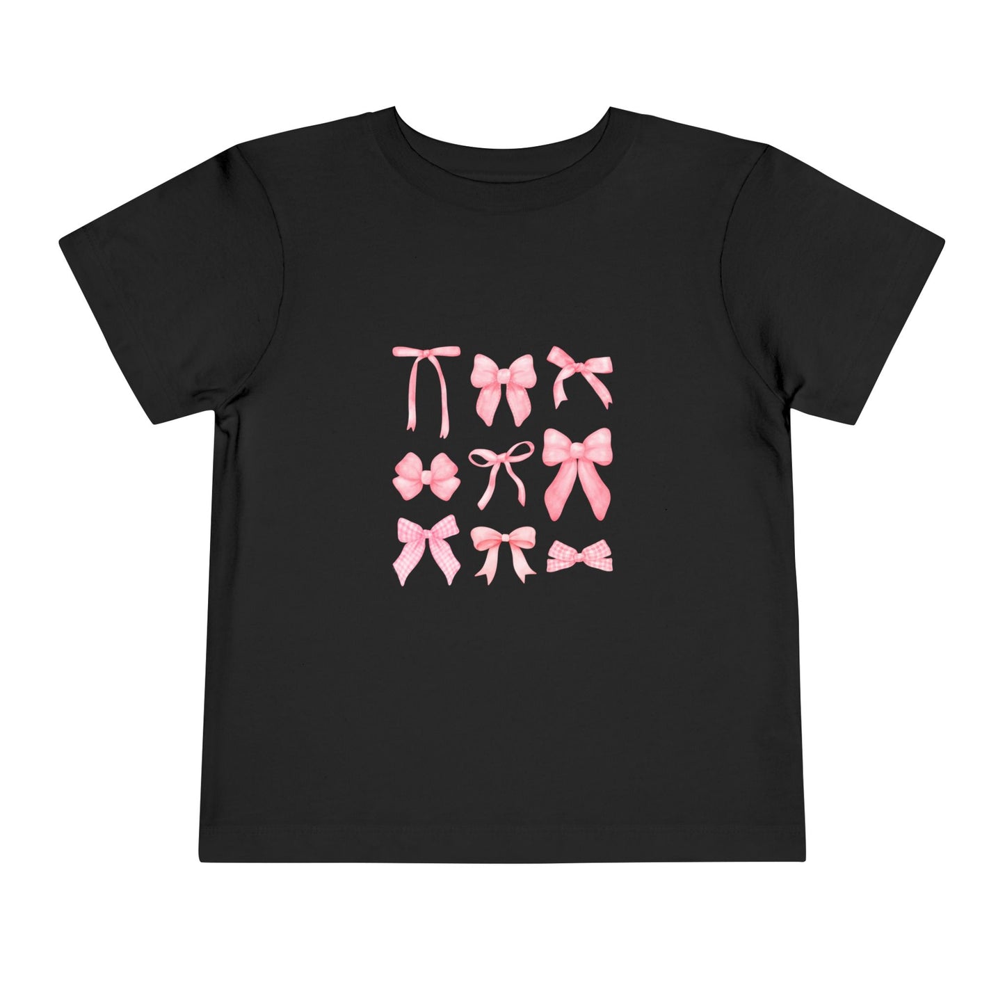 Pink Bow Toddler Short Sleeve Tee