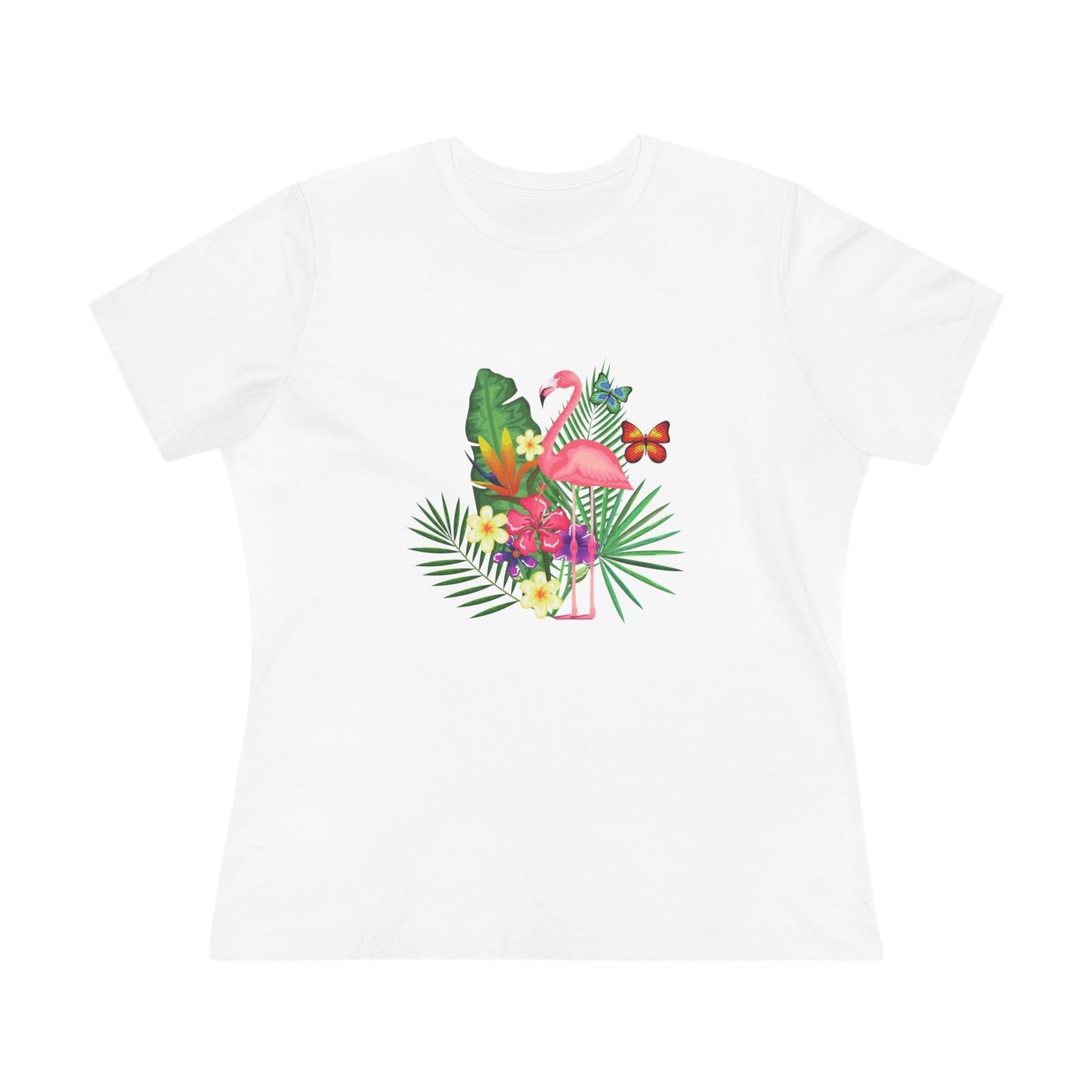 Tropical Flamingo Cotton Tee