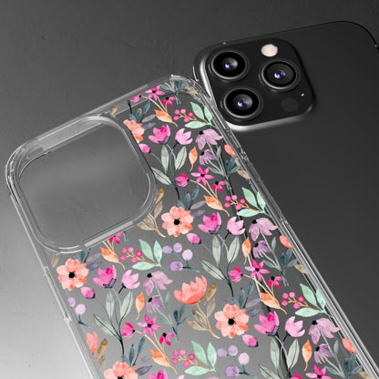 Floral - Clear Phone Case