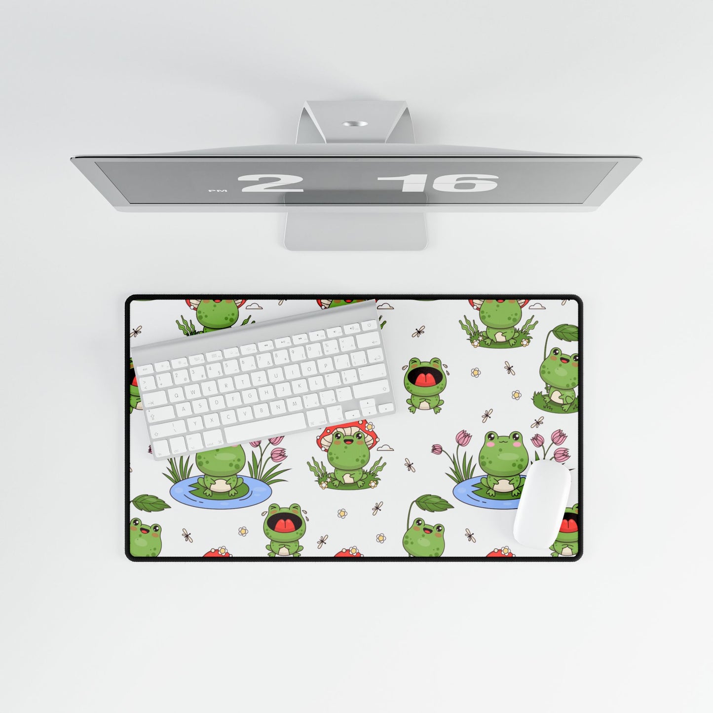 Desk Mat - Cute Frogs