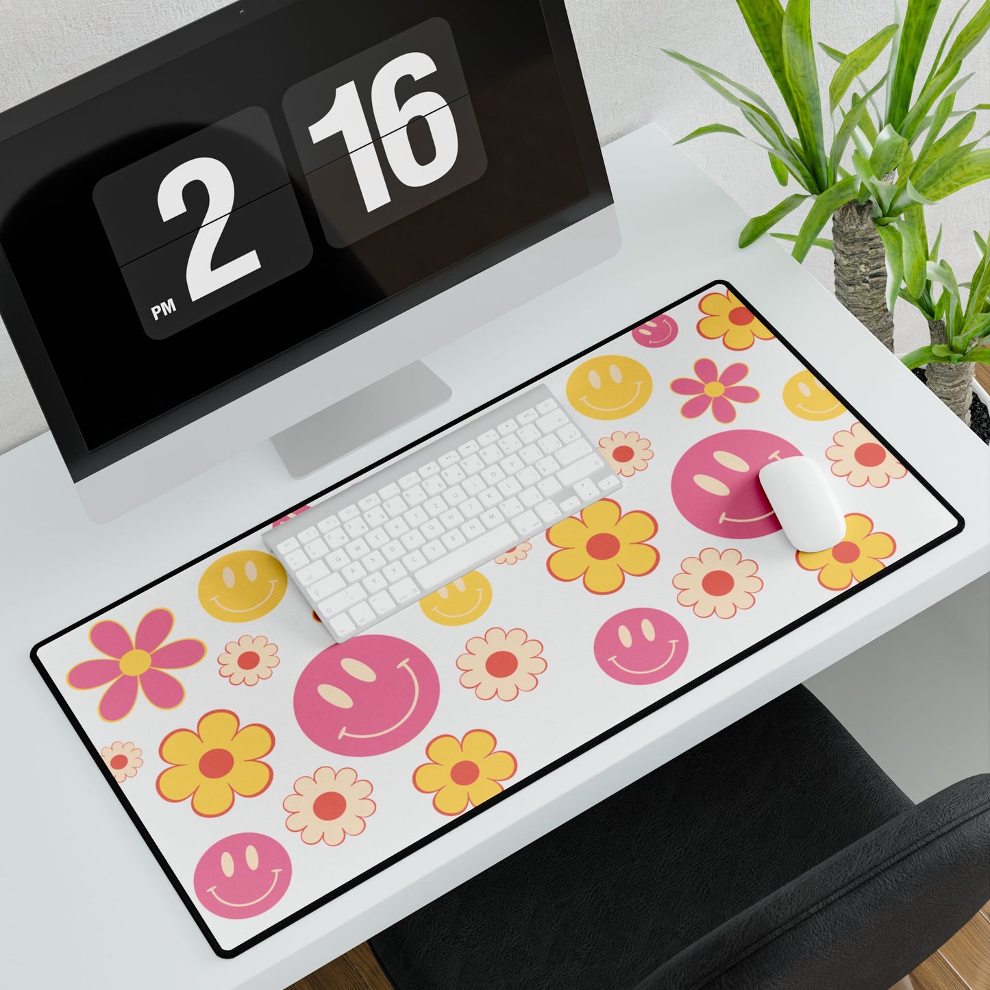 Desk Mat - Floral Smile