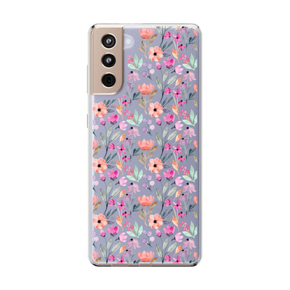 Floral - Clear Phone Case