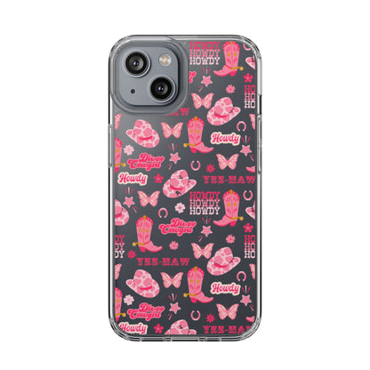 Cute Cowgirl - Clear Phone Case