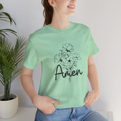 Floral Amen Tee