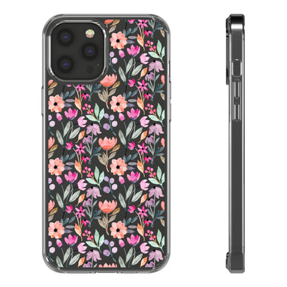 Floral - Clear Phone Case