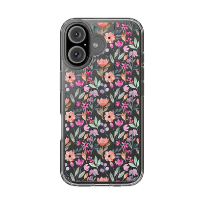 Floral - Clear Phone Case