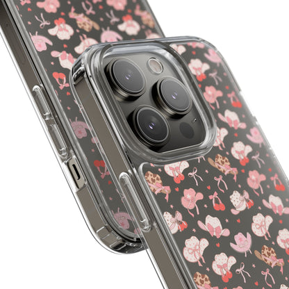 Cute Bow and Hats - Clear Phone Case