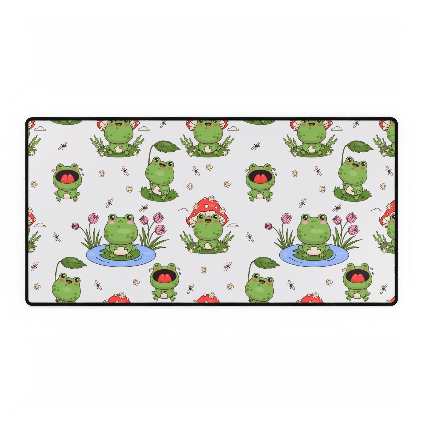 Desk Mat - Cute Frogs