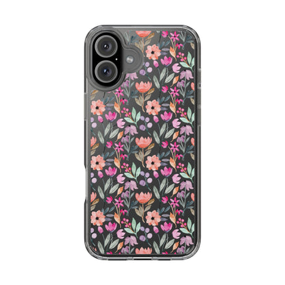 Floral - Clear Phone Case