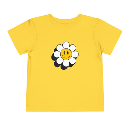 Smiley Daisy Toddler Short Sleeve Tee