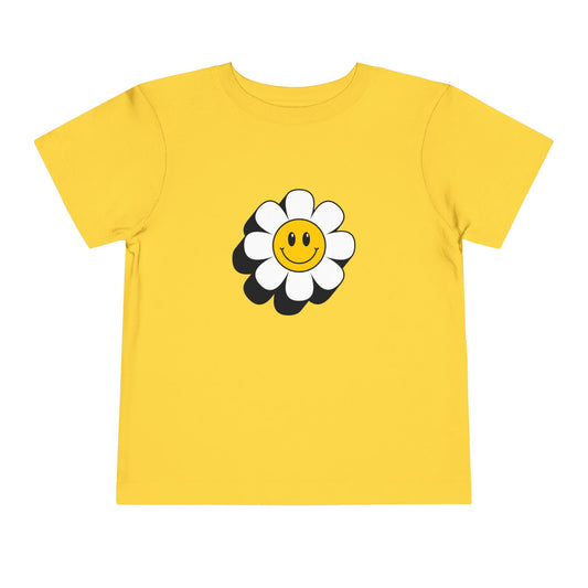 Smiley Daisy Toddler Short Sleeve Tee
