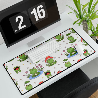 Desk Mat - Cute Frogs