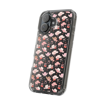 Cute Bow and Hats - Clear Phone Case