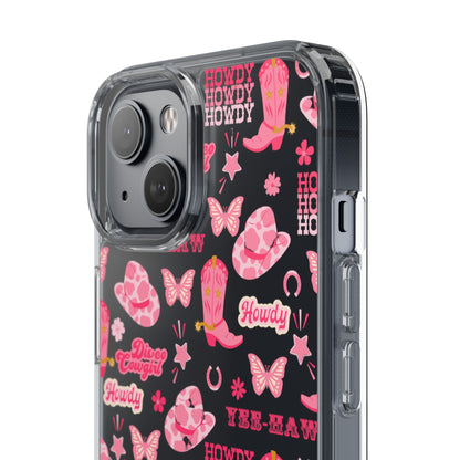 Cute Cowgirl - Clear Phone Case