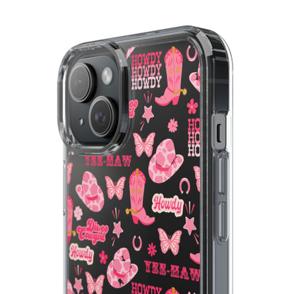 Cute Cowgirl - Clear Phone Case