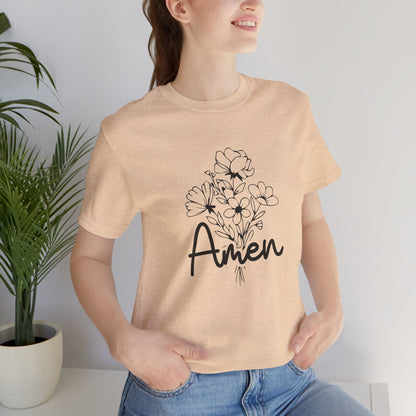 Floral Amen Tee