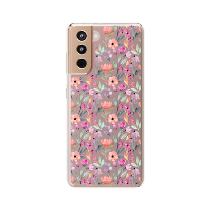 Floral - Clear Phone Case