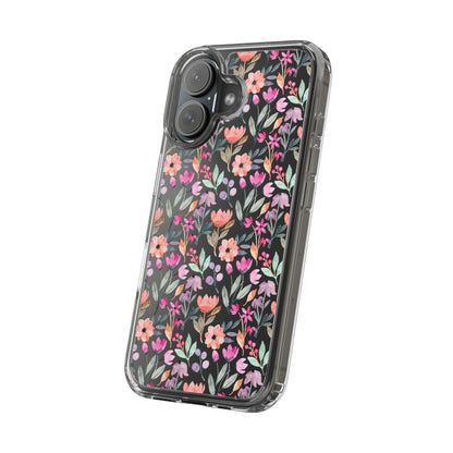 Floral - Clear Phone Case